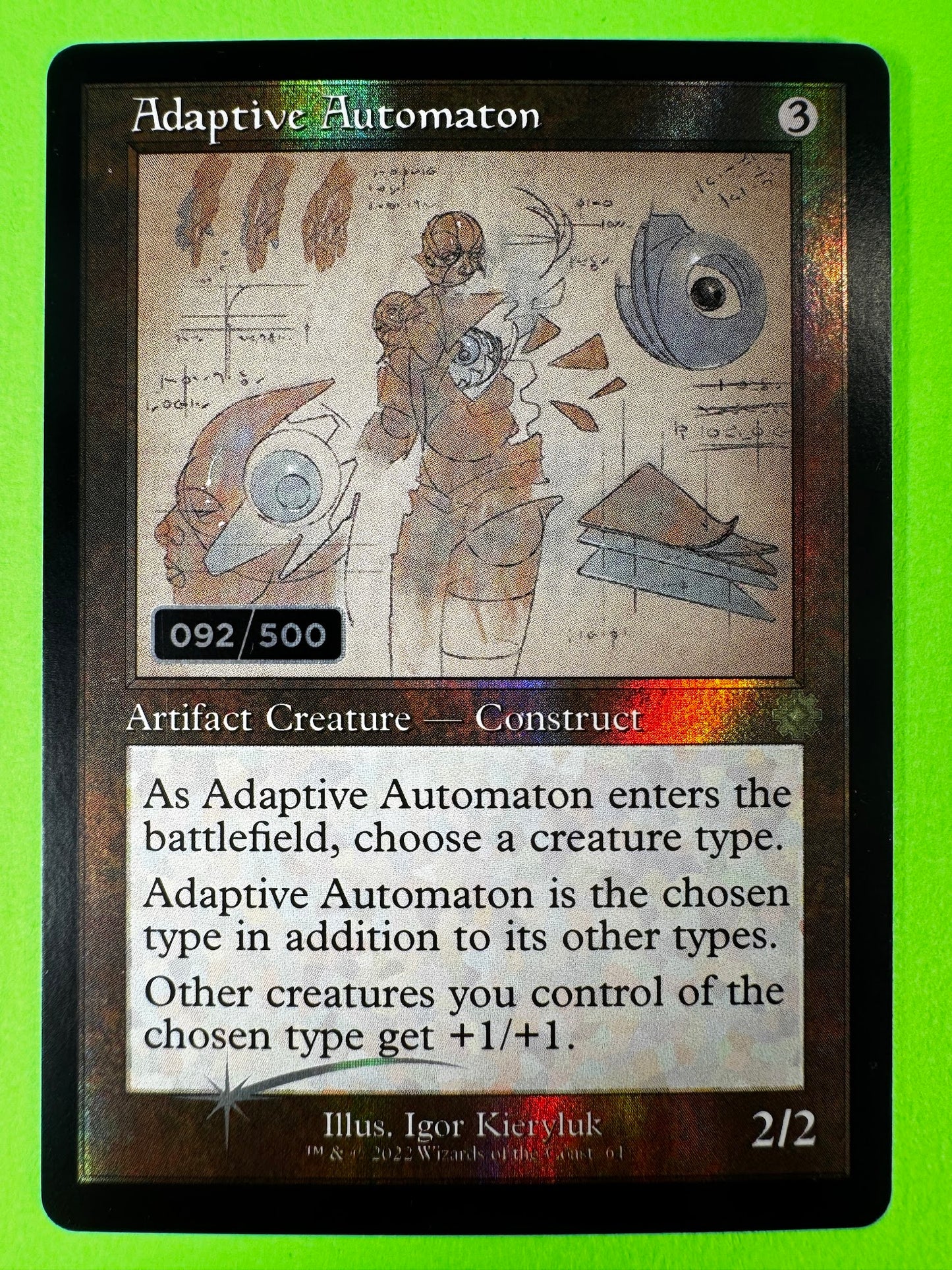 Adaptive Automaton (Schematic) (Serial Numbered: #092) - The Brothers' War: Retro Frame Artifacts (BRR)