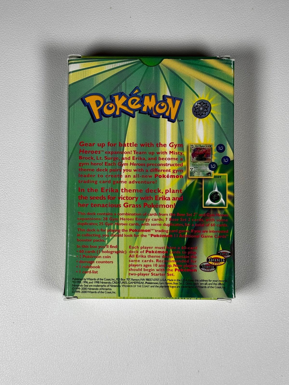 Erika Theme Deck Gym Heroes - Pokémon - From 2000