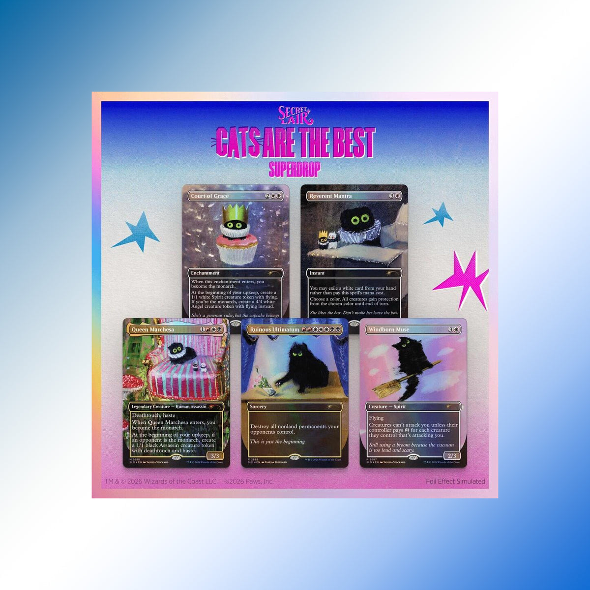 Secret Lair Drop: Purr Majesty - Traditional Foil Edition - Magic the Gathering